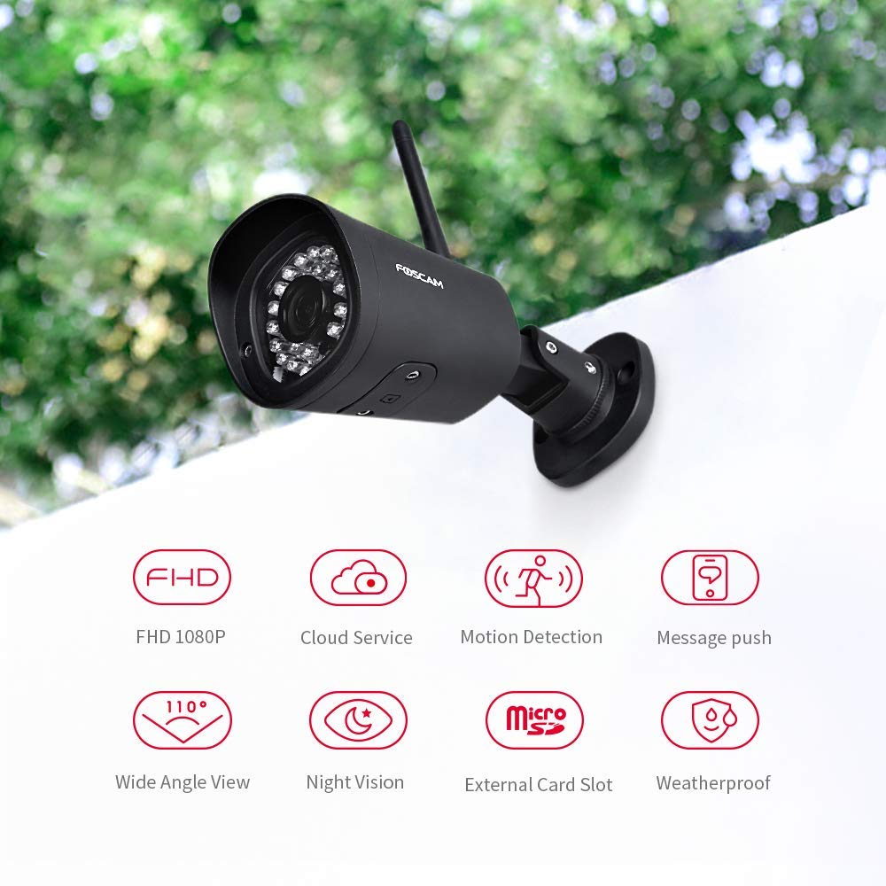 防犯カメラ Foscam G2 Amazon.com : FOSCAM Full HD 1080P 25FPS WiFi Security Camera with